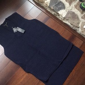 NWT Navy BCBGMaxazria SIMONETEE High Lo Sweater